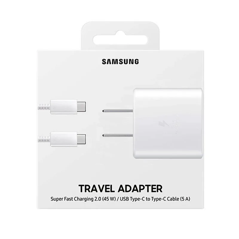 Original Samsung Fast Charger 45W Fast Type C Adapter Cable for Samsung GALAXY Note 10 20 S20 Plus S20 Ultra S21 A71 A80 A91 quick charge 2.0 Chargers