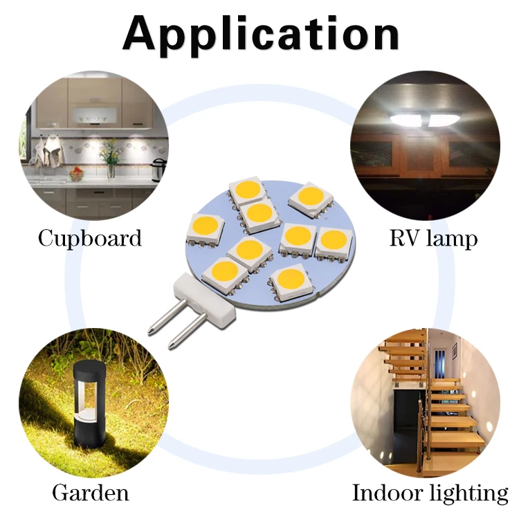 Description Picture 5 of itemHigh Quality G4 LED Lamp DC10-30V 12V 24V 2.3W 12LED 5050SMD Under Cabinet Lights RV Yatch Marine Bulb Lighitng 1pc/lot