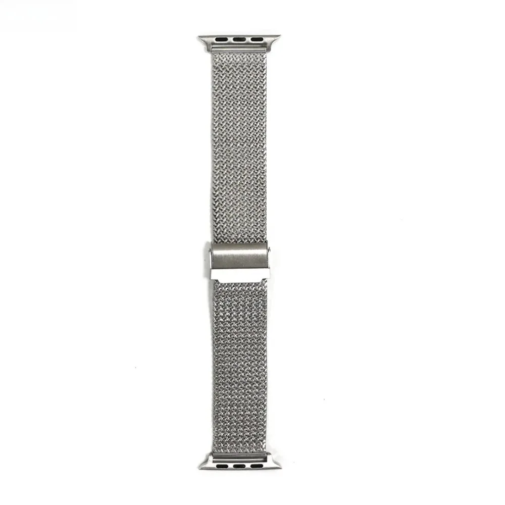 Premium Milanese Mesh Stainless Steel Watch Strap with Dual Safety Clasp - Adjustable Replacement Band