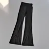Women's Gym Leggings Slim Yoga Pants High Waist Wide leg Pants Sports bell bottoms Breathable Bell bottom flared Yoga Leggings