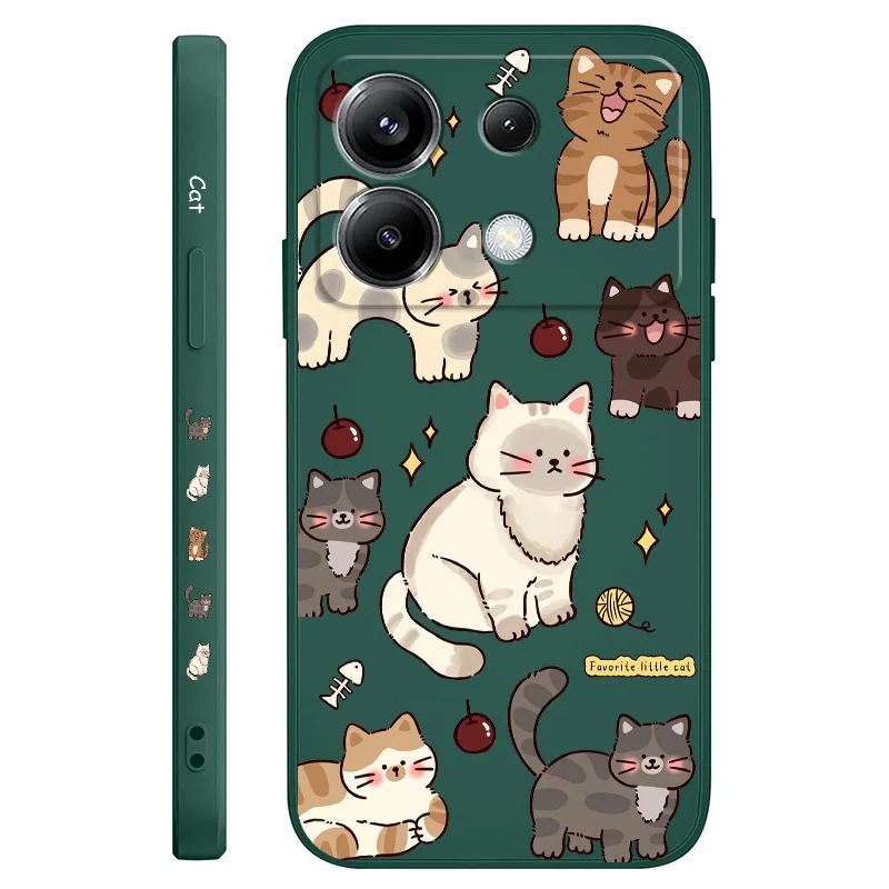 Adorable Feline-Themed Silicone Phone Case