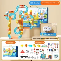 Kids Educational Electric Magnetic High - Speed Train Magic Track Cube, Diy Magnetic Assembly Toy For Boys & Girls, Building Toy