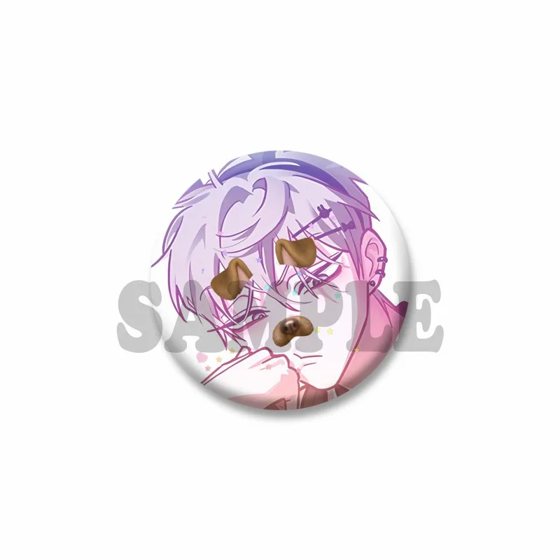 Cute Anime Pins Handmade Round Brooch Cartoon Cosplay Badge - Adorable Jewelry Accessories & Gifts