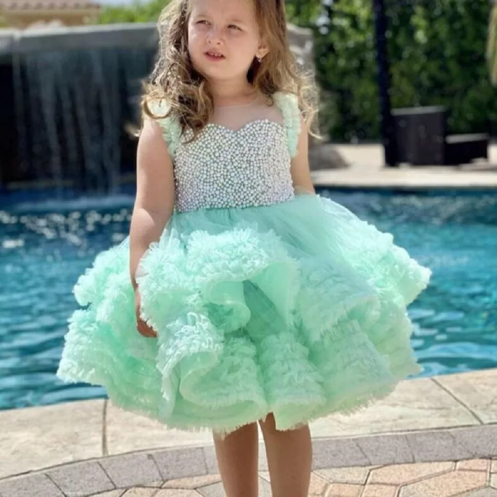 

Girl's Birthday Party Dress High end Children's Piano Performance Girl Host Annual Meeting Evening Dress Girl Princess Dress