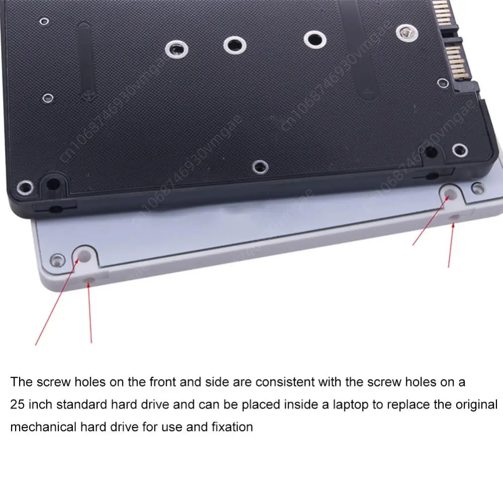 M.2 NGFF SSD a 2.5 inches SATA3 Enclosure Adapter Converter Case Enclosure 6gbps M.2 NGFF a 2.5in SATA III Adapter for PC