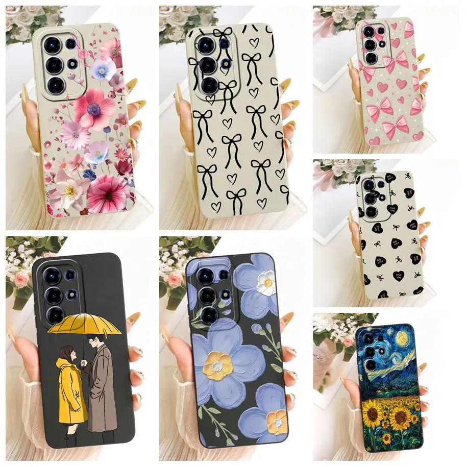 Floral Fashion Soft Silicone Bumper Phone Case in Pink
