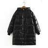 Plus Size Women Parka Winter New Loose Zipper Hooded Long Cotton-Padded Warm Coat 6853