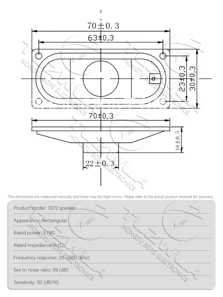 1PCS 4R 8R 5W / 10W LCD Monitor/TV Speaker Horn 4 8 ohms 5/10 Watt 30*70*17MM 50*90*37MM 30*70*17MM 41*71*24MM Horn Loud Speaker