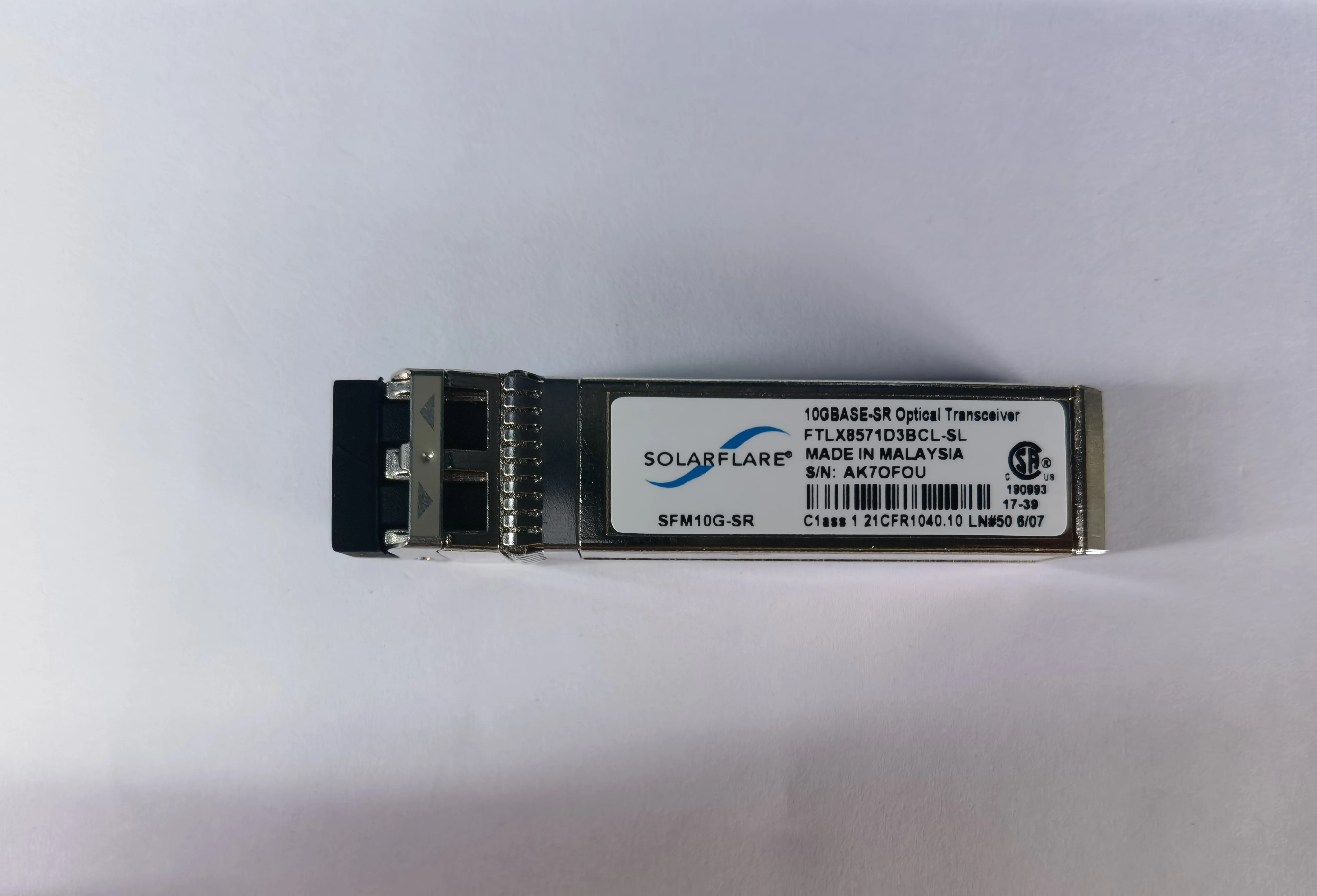 

SFP+ module for Solarflare SFM10G-SR 10G 300m 850nm SFP+ Optical Transceiver FTLX8571D3BCL-SL