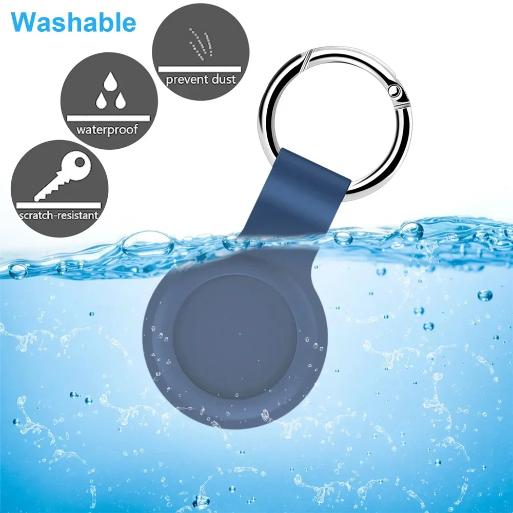 Apple Airtags Case Cover Protective Shell Tracker Accessories Anti-scratch Sleeve Keychain
