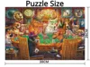 38*26cm Adults 1000 Pieces Paper Jigsaw Puzzles Puppy Gathering Cute Animals Paintings Stress Reducing Toys Christmas Gifts 3