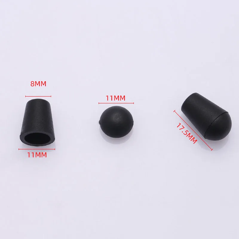 Cord Stopper 10pcs Plastic Cord End Bell Stoppe With Lid Lock Toggle Clip for Paracord Clothes Bag Sports Wear Shoe Accessories