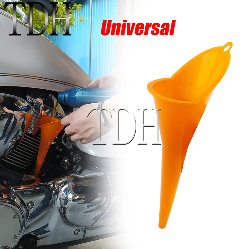 

Filler Oil Funnel Oil Fill Funnel Cover Long Stem Plastic Funnel Universal For Harley Suzuki Honda Yamaha BMW Cafe Racer Chopper