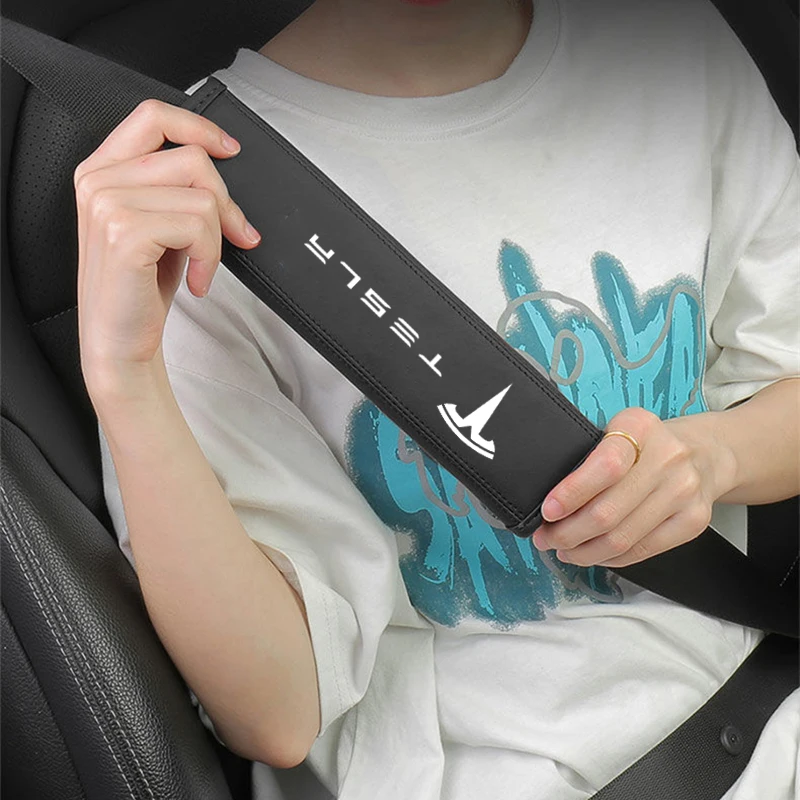 테슬라 모델 S X Y 주니퍼 3 하이랜드 사이버트럭 안전벨트 보호 커버 자동차 액세서리용 카시트 벨트 어깨 커버