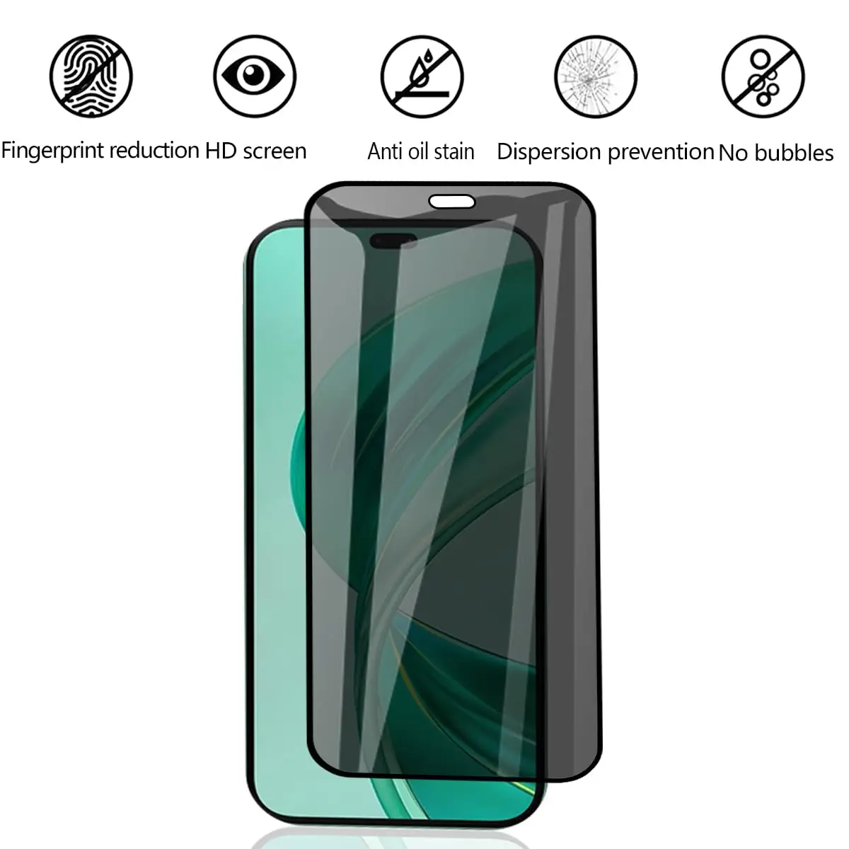 Anti Spy Screen Protector For Honor 200 Lite Privacy Tempered Glass 9H Anti Peep Scratch High Aluminum Case Friendly — view 3