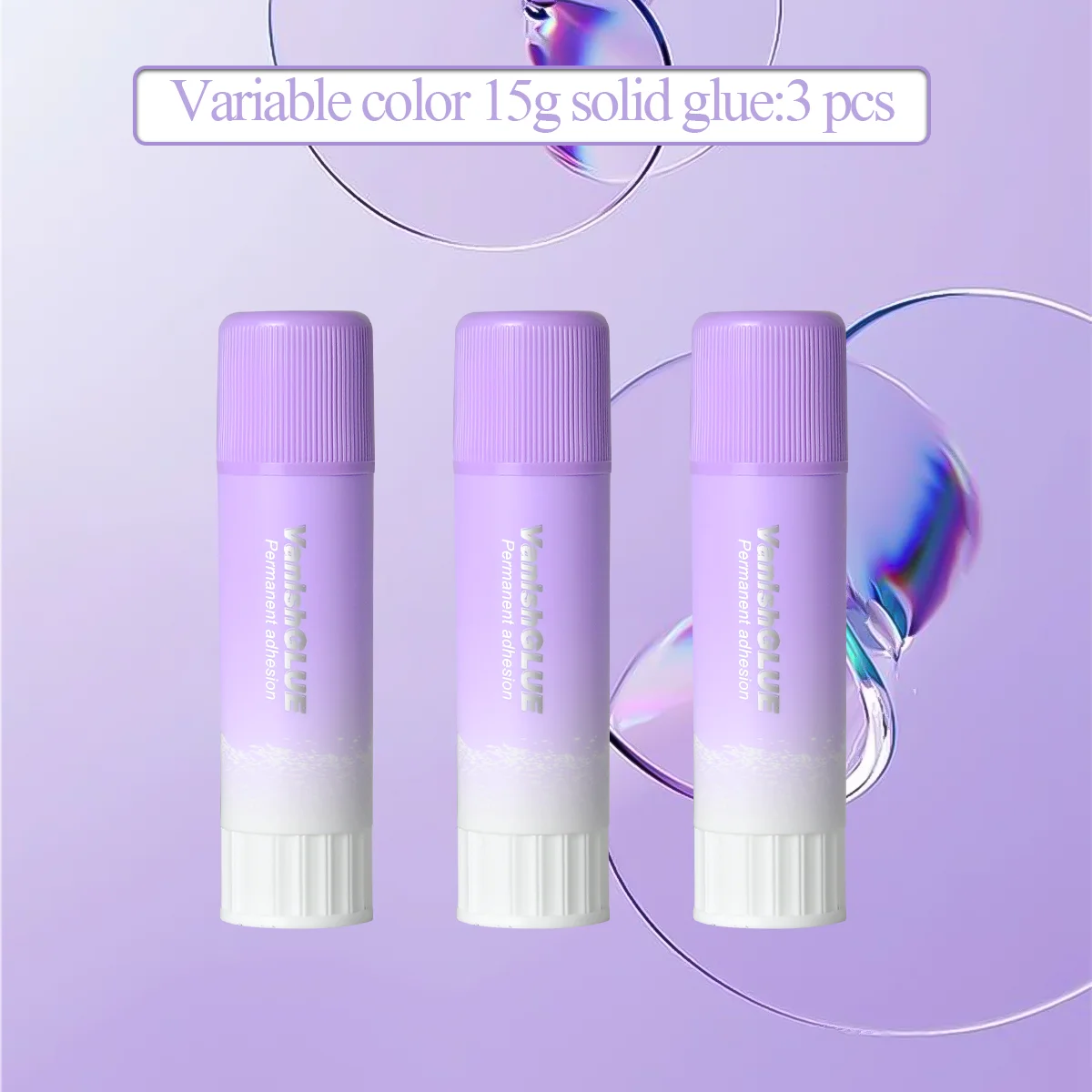 Purple Color-Changing High Viscosity Glue Stick Set – Student Stationery Essentials