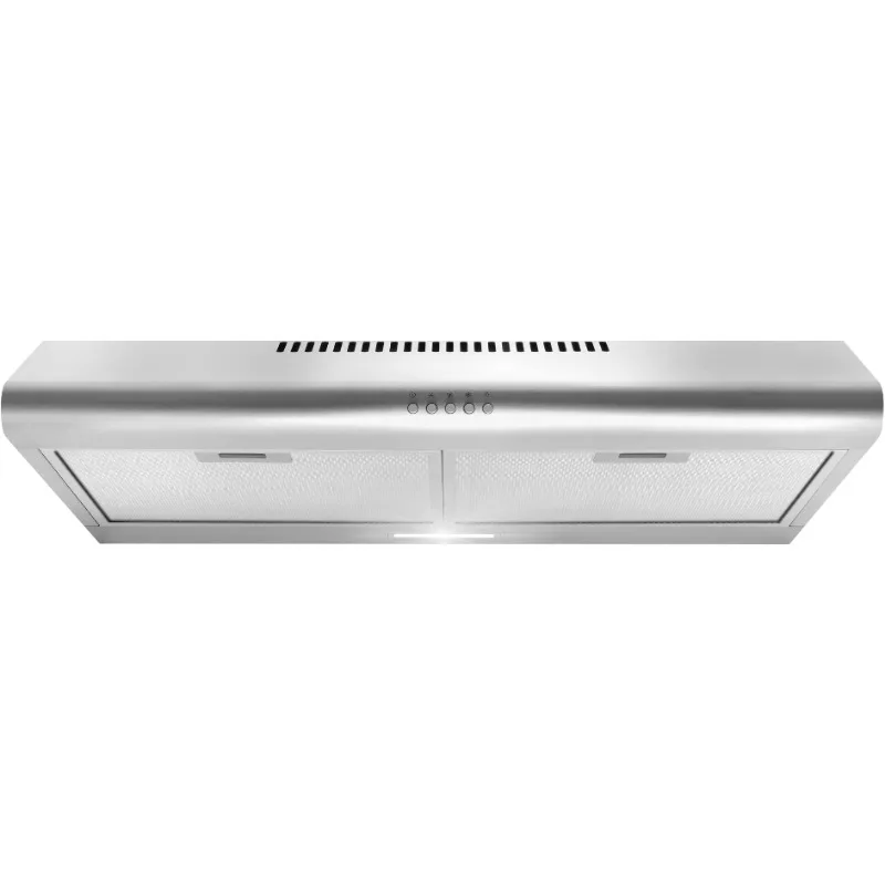 

Under Cabinet Range Hood Ductless Convertible Duct, Slim Kitchen Stove Vent with 3 Speed Exhaust Fan, Reusable Filter and LED