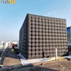 Black inflatable cube tent, tall tent, large space, two doors, suitable for outdoor party events 3