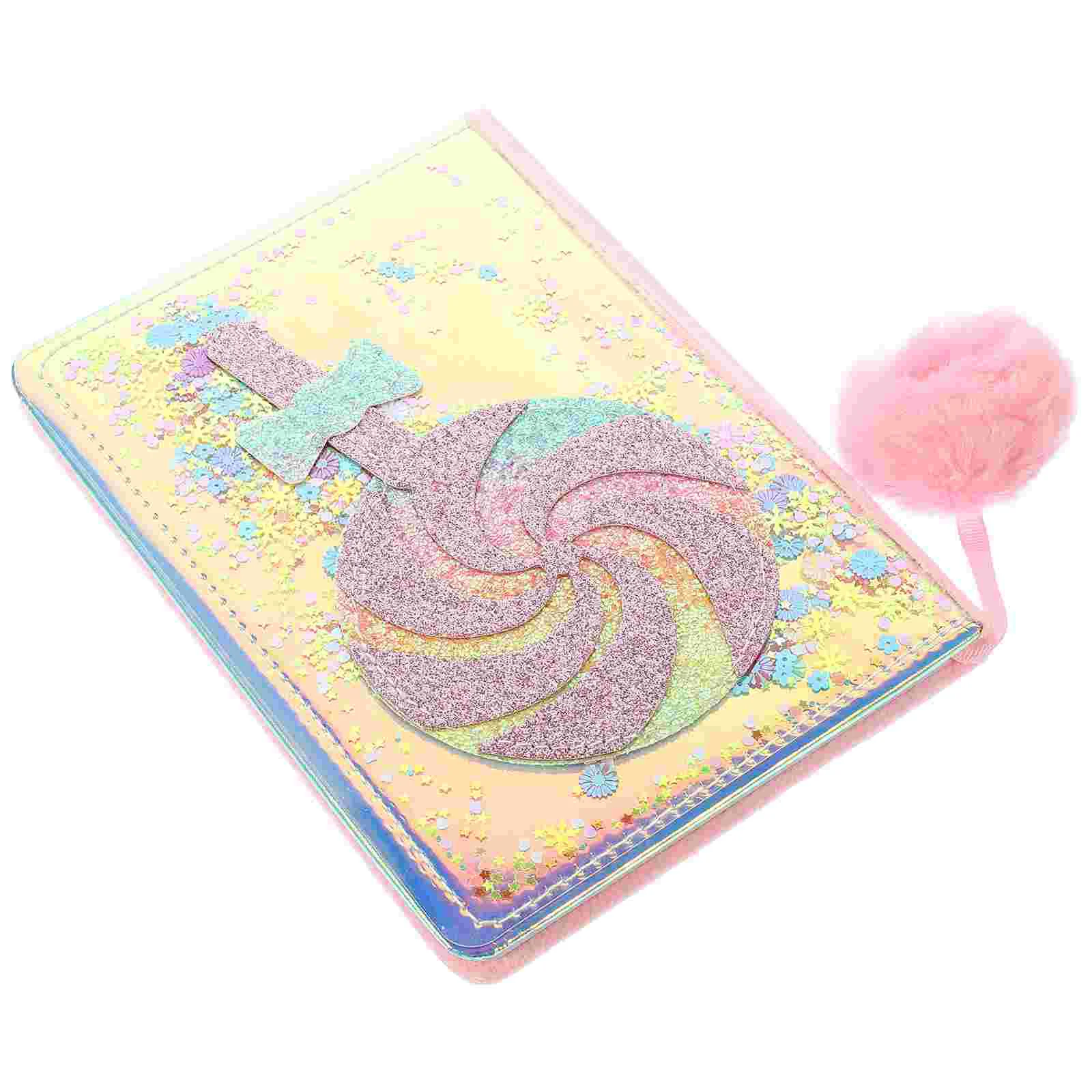

Notepad Cartoon Journal Book Diary Hairy Multi-function Girl Fluffy Child Daily Use Accessory Lovely