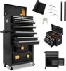 13 Drawers Tool Chest with Wheels,Large Capacity Tool Storage Cabinet with Removable Top Toolbox, Locking Mechanical Tool Cart 1