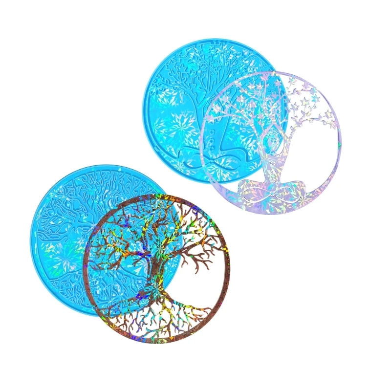 

Life Tree Silicone Mold Resin Epoxy Molds Wall Mounted Hanging Decoration Table Accessories Casting Making D7WB