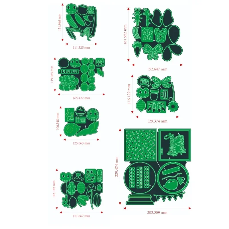 

Butterflies Grashopper Caterpillar Snail Ladybug Bee Birthday Labels Tags Metal Cutting Dies Stamps Scrapbook Diary Decoration