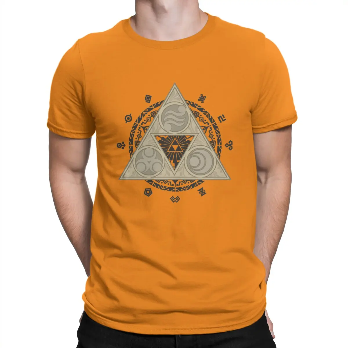 thumbnail image 1 of Camisetas Balance de algodón puro para hombre, camisetas creativas, cuello redondo, camiseta Z-Zelda, ropa de manga corta, 1 of 7