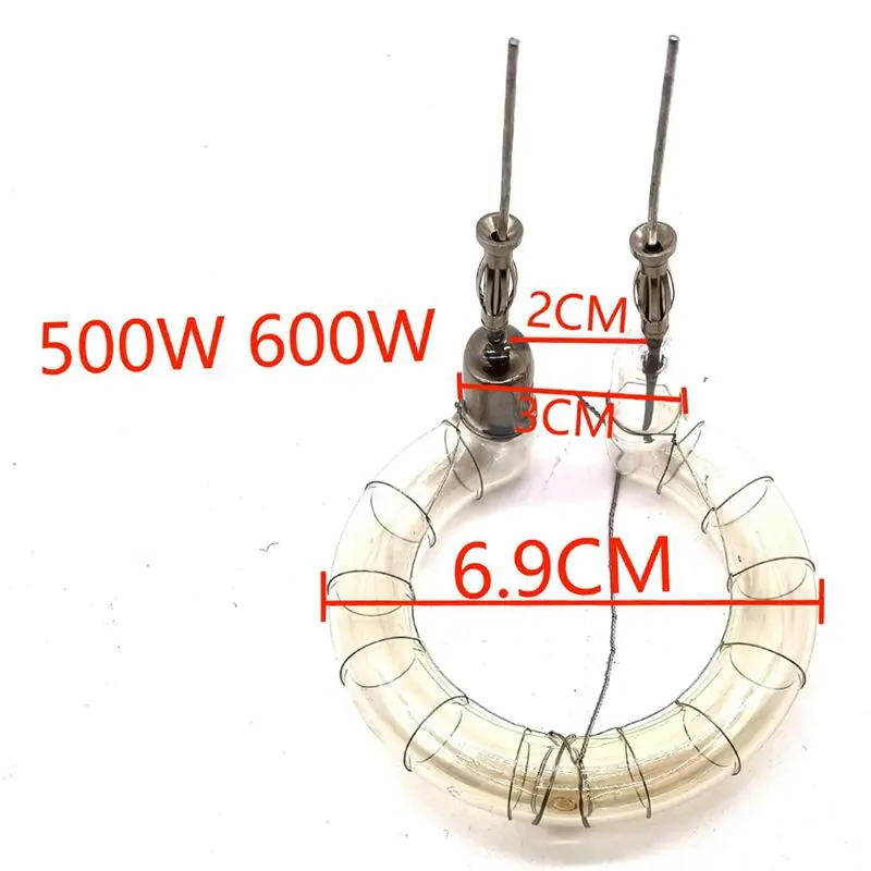 2 PCS 새로운 복사품 500W 600W 링 플래시 튜브 크세논 램프 플래시튜브 5500K 수리 부품 사진 스튜디오 스피드라이트