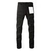 Purple Jeans American High Street Black Pleated Basic Model 2024 New Fashion Trend High Quality Jeans 3