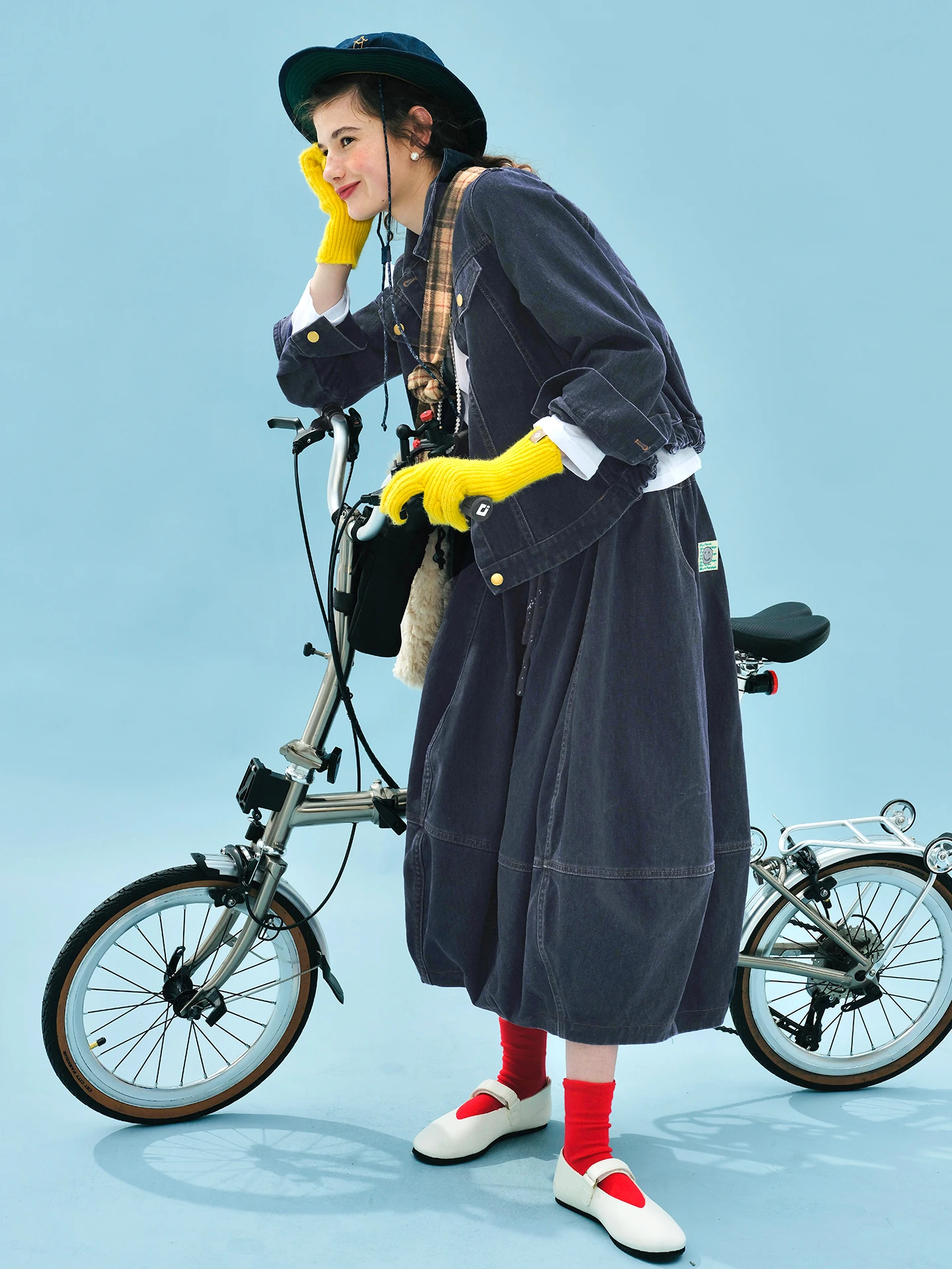 imakokoni 2025 autumn pure cotton washed casual lapel long-sleeve