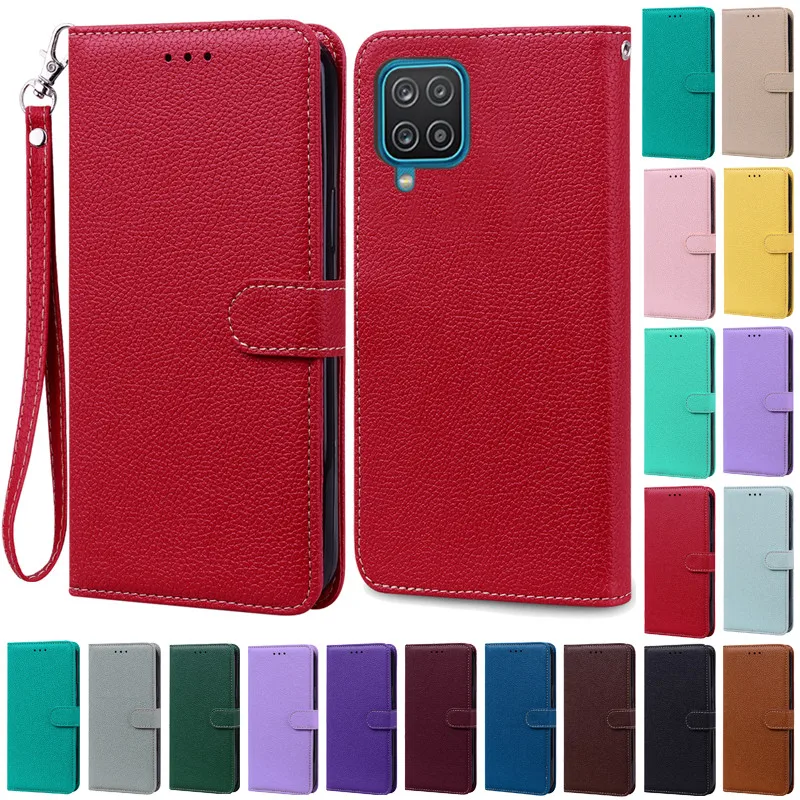Leather Genuine Samsung A12 Case SamsungA12 Case For Samsung