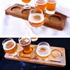Solid Wood Whiskey Flight Tasting Board Holder - Scotch Flight Serving Tray with Glasses - Ideal Sampler Tray for Whiskey Lovers 2