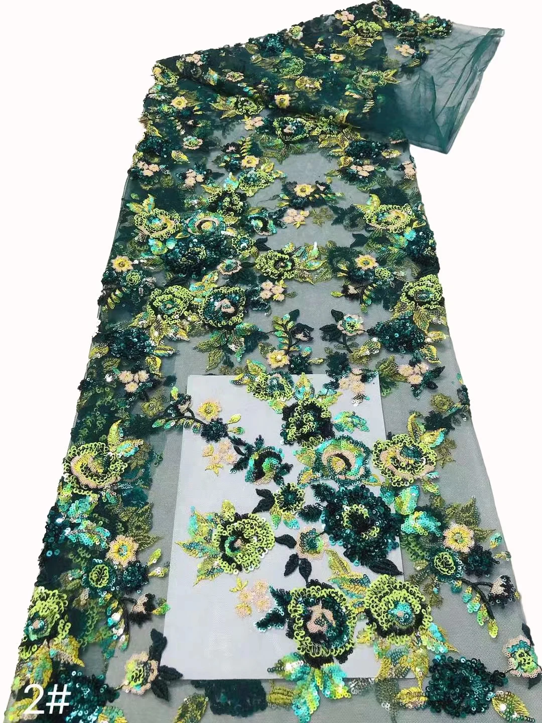 

Nigeria's new high-quality embroidery embroidered sequin fabric, vintage high-end ladies party dresses dress fabric
