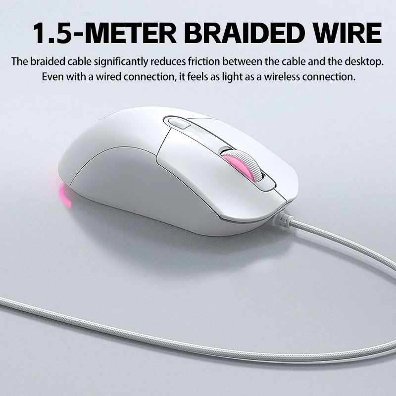 2025 Wired Gaming Mouse Cute Personalized Anti Slip Sticker 6-Key Office Mouse Suitable For Desktop And Laptop Computers NEW HOT