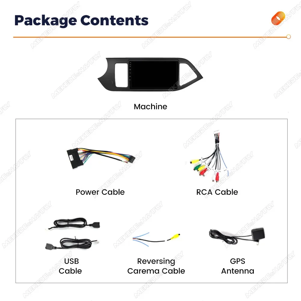 Android 14 Carplay Android Auto Car Radio Multimidia Video Player For KIA PICANTO Morning 2011-2016 GPS Navigation Head Unit BT