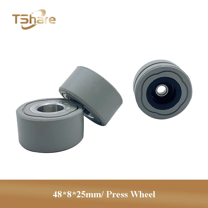 

10PCS 48*8*25mm Conveyance Press Wheel Rubber Roller for SCM Edge Banding Machine