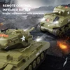 Henglong 1/30 rc tanks,Sherman vs Pershing Infrared Battle Tanks 2.4Ghz RC Battling Panzer Remote Control US Model Tank M4A3 M26 3