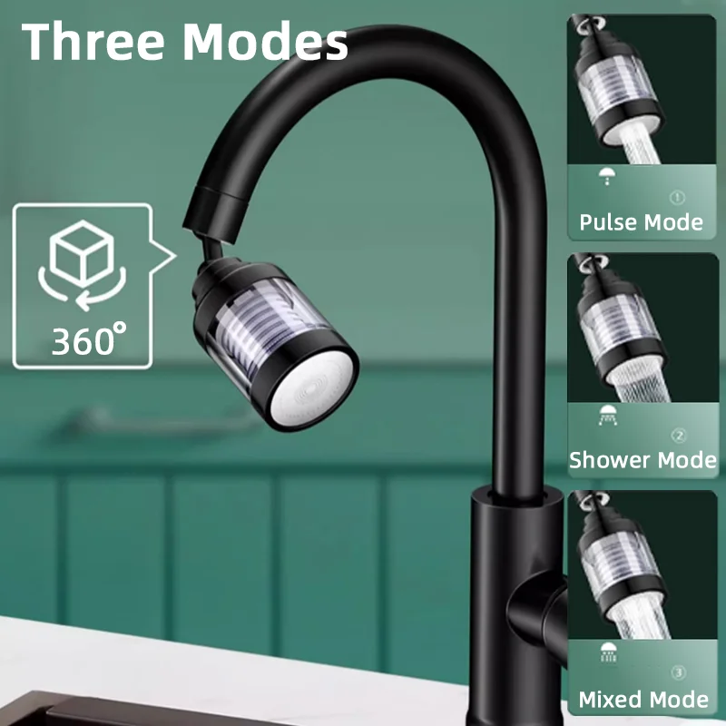 Description Picture 4 of item360 Rotatable Faucet Filter Extender Purifier Spray Head Tap Nozzle Water Saving Sprayer Diffuser Kitchen Accesories