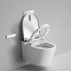 WC Wall Mounting Toilet Hanging Bowl Ceramic White Rimless Wall Hung Smart Toilet With Water Tank Smart Toilet 5