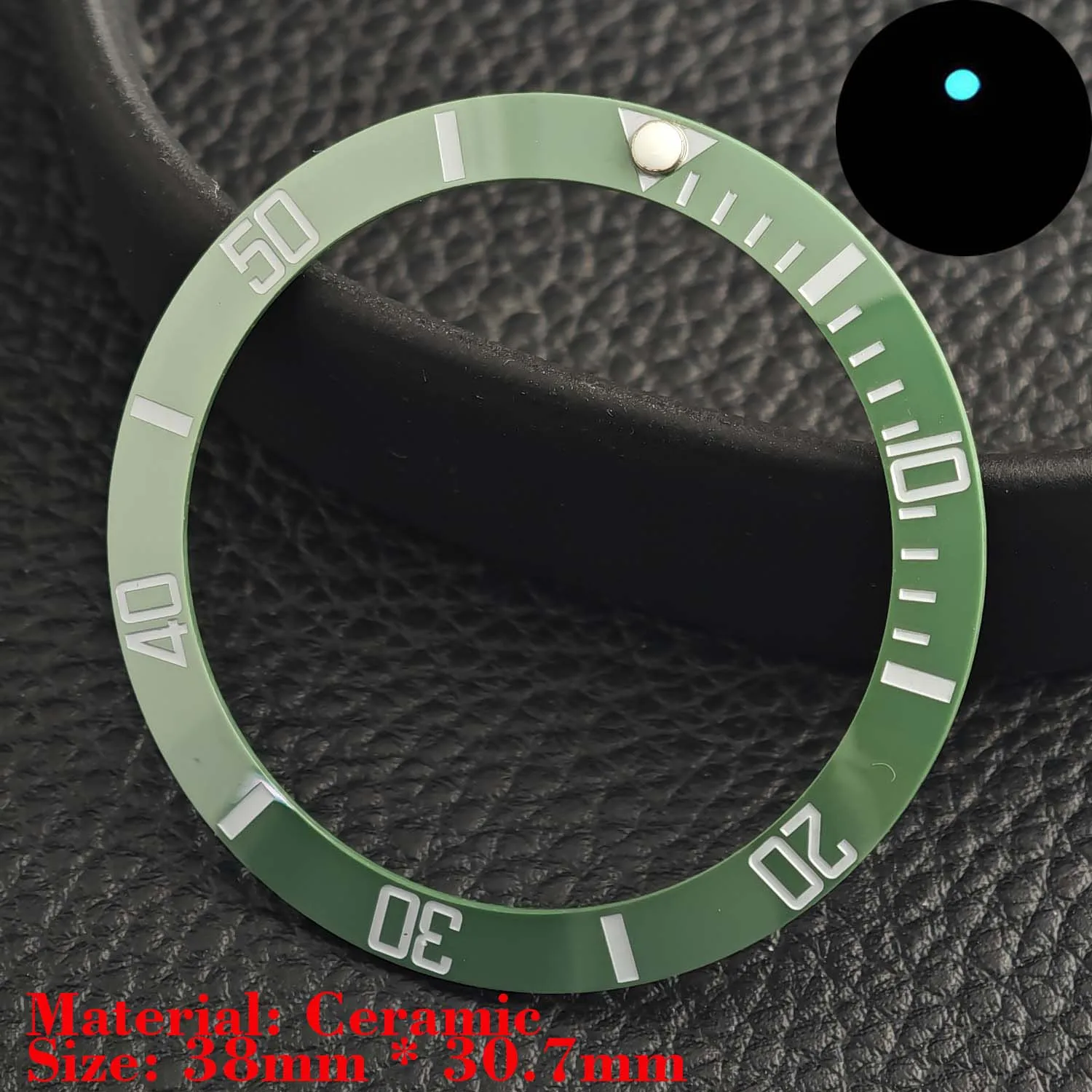Ceramic Luminous Bezel Insert for Men's Watch - Premium Replacement Accessory