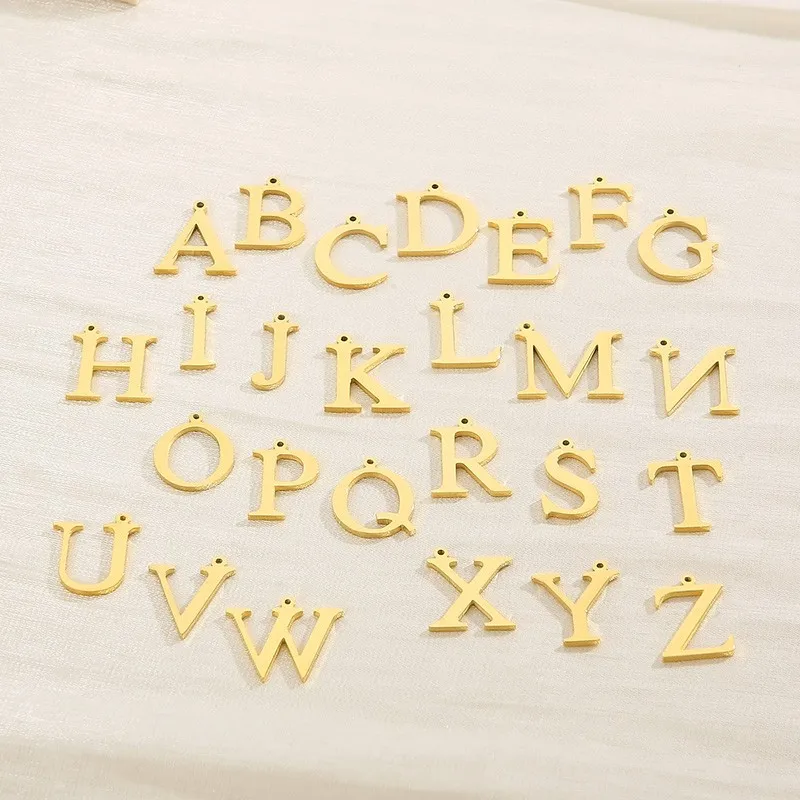 Luxury Pearl Necklace Stainless Steel Bohemia Necklace For Women Letter A-Z Pendant Girl Charm Grass Chain Wedding Party Jewelry