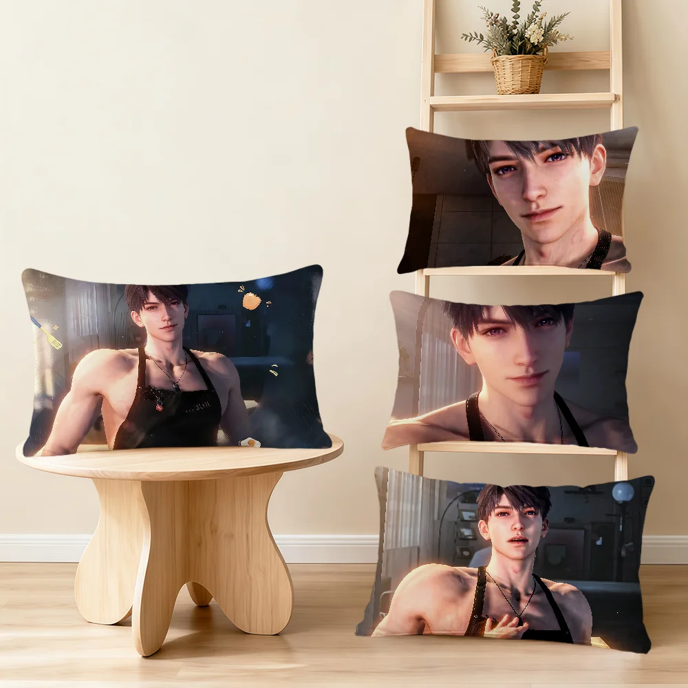 Caleb apron love and deepspace 쿠션 커버 직사각형 베개 커버 홈 소파 거실 기숙사 침대 옆 호가르 베개 커버 선물