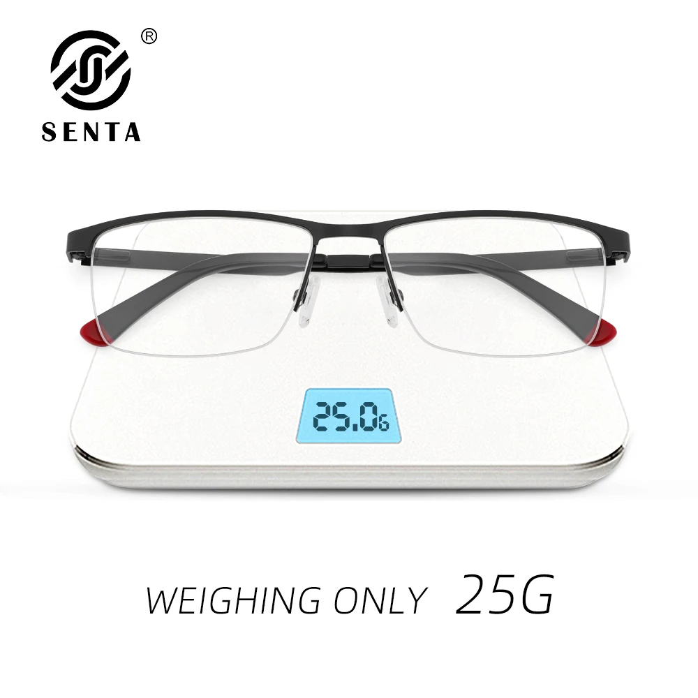 Square Glasses Frame Men Eyewear Half Of Frames Eyeglasses Women Spectacles Prescription Optical Anti-Blue Light Myopia Glasses