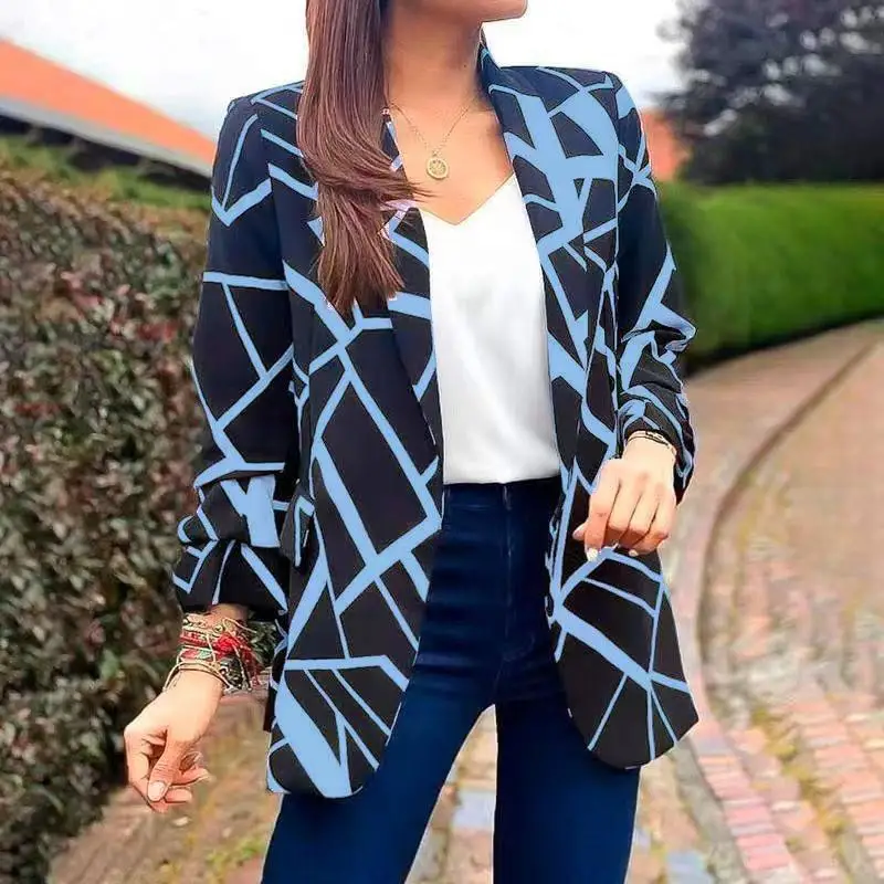 Top women's Hot selling new spring and summer fashion casual slim temperament commuter four seasons formal coat