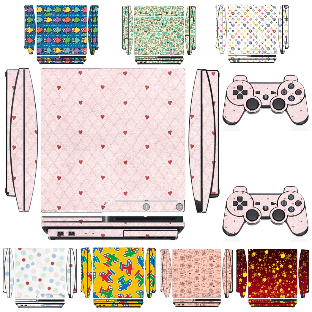 2152 Vinyl Skin Sticker Protector Per Sony Ps3 Slim Playstation 3 Slim E 2 Adesivi Per Pelli Controller