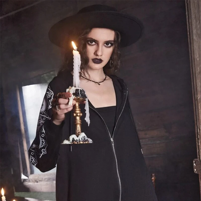 Kawaii Hooded Y2k Clothes Hoodies Anime Oversized Hoodie Men's Clothing Goth Hip Hop Print Harajuku Sweatshirt Zip up Top 