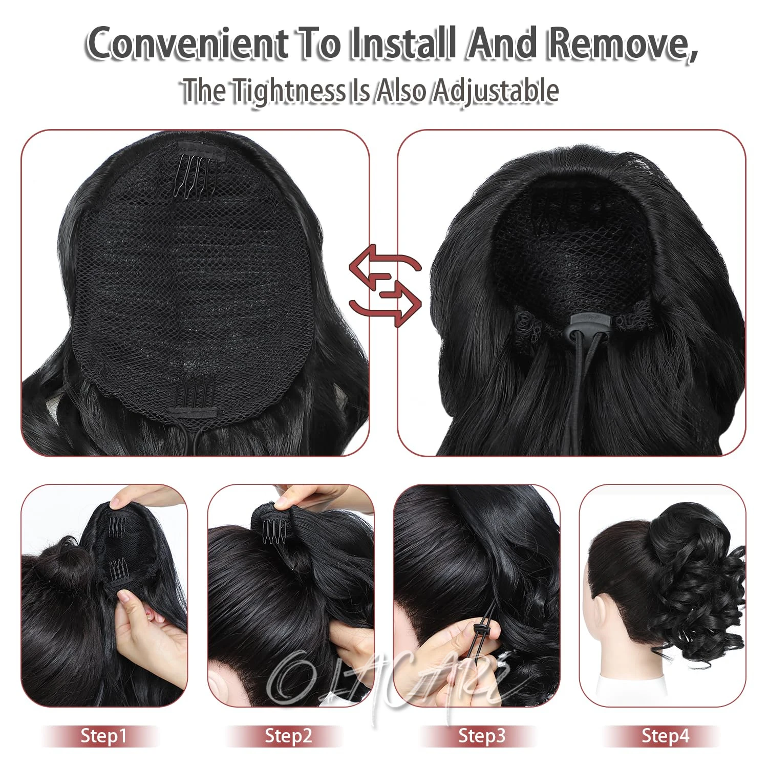 Synthetic Curly Ponytail Clip In Hair Extension