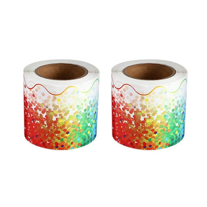 

2 рулона, доска для объявлений, наклейка с рамками, наклейки с рамками, отделка с рамкой для классной комнаты, черная доска, Декор, 36 футов