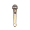 10pcs Mini Alloy Microphone Model Dollhouse Miniature Furniture Accessories Doll House Decoration 5