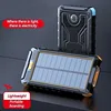 100000mAh Large Capacity New Solar Portable Power Bank Outdoor Compass External Battery Flashlight For Xiaomi iPhone Samsung 3